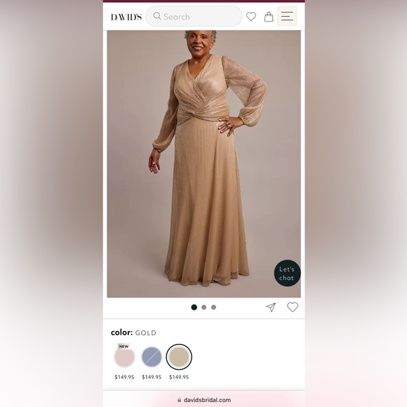 Gold Formal Dress - Picture 2 of 9